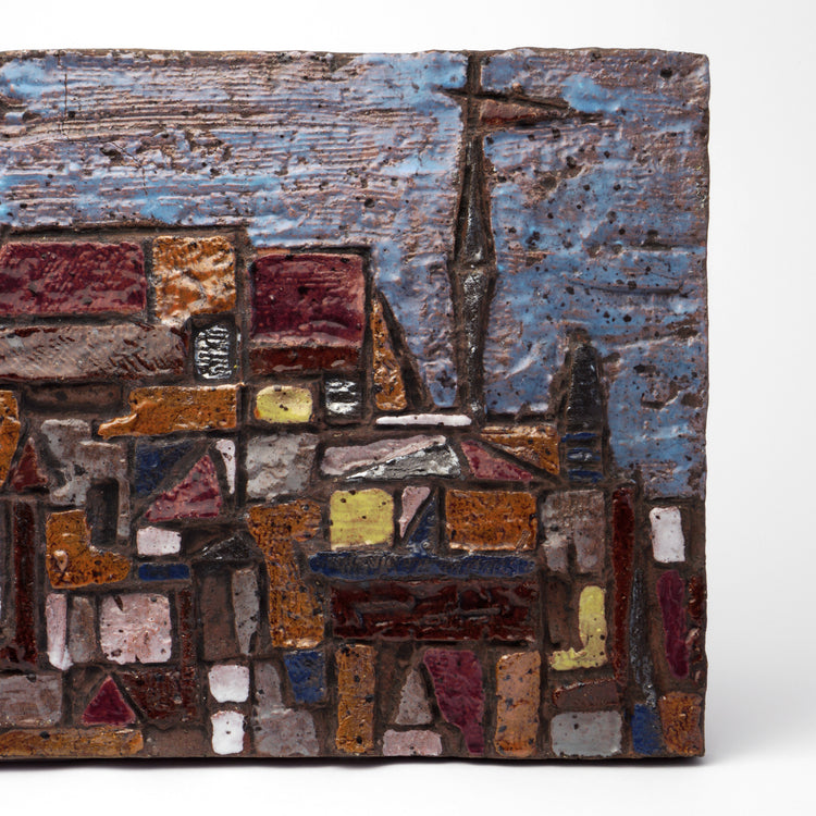 Ceramiczny relief, Czechosłowacja, lata 60/70
