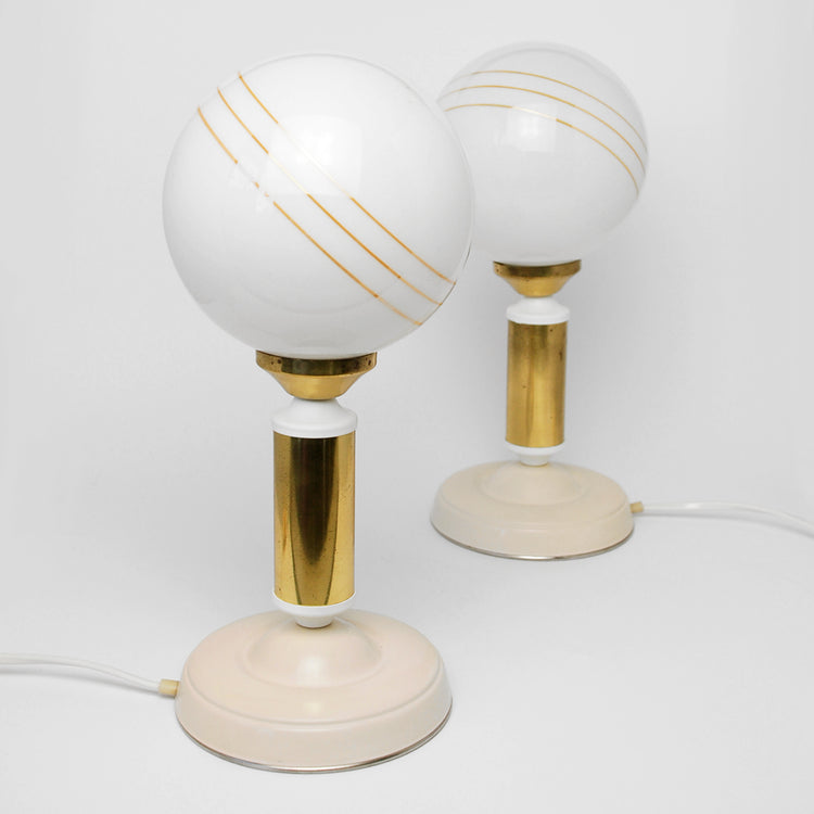 Pair of bedside lamps, Polam-Meos, 1970s/80s
