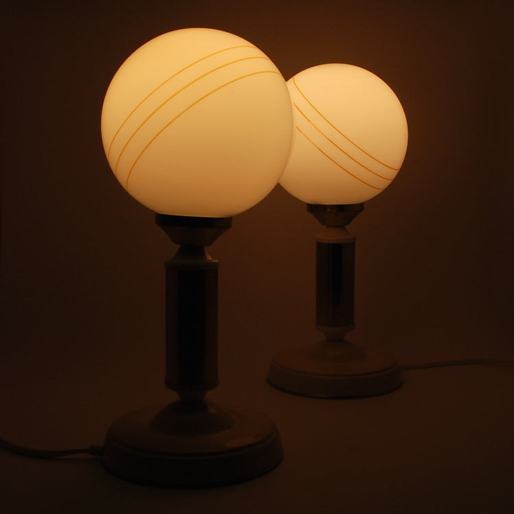 Pair of bedside lamps, Polam-Meos, 1970s/80s