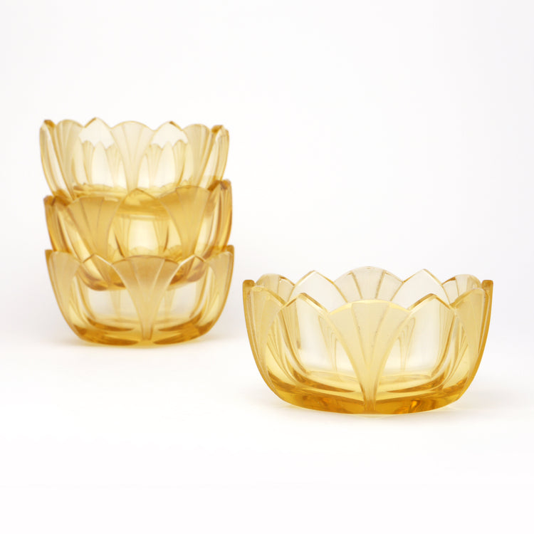 Set of 4 Art Deco bowls