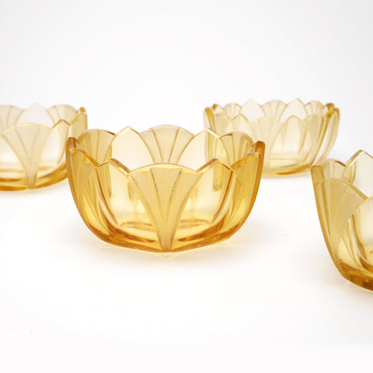 Set of 4 Art Deco bowls