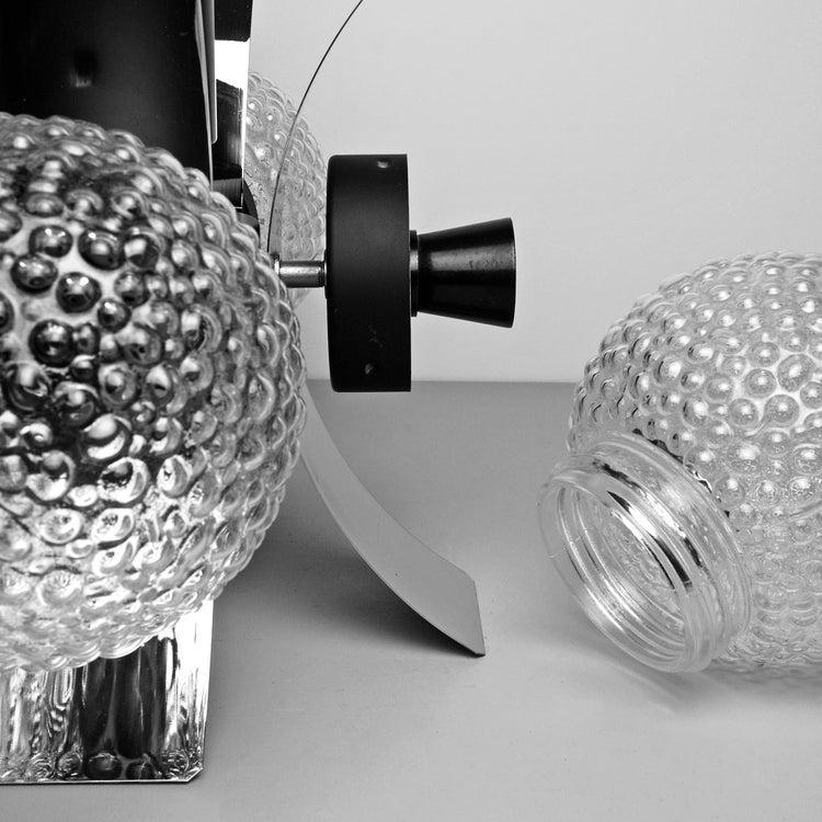 Sputnik chandelier, Czechoslovakia, 1970s/80s