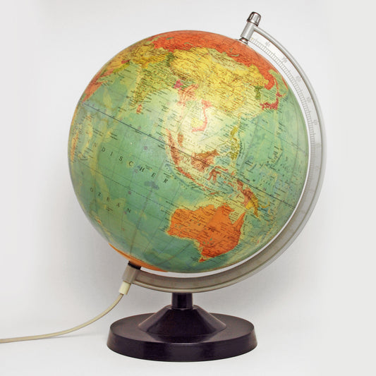 Illuminated globe, Germany, 1980s