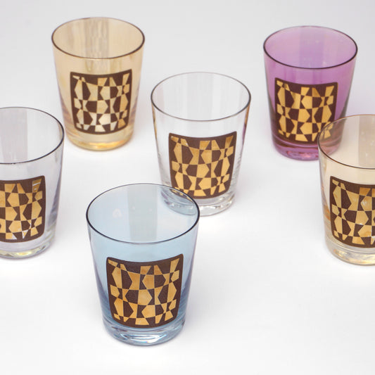 Set of 6 glasses, Czechoslovakia, 1960s/70s