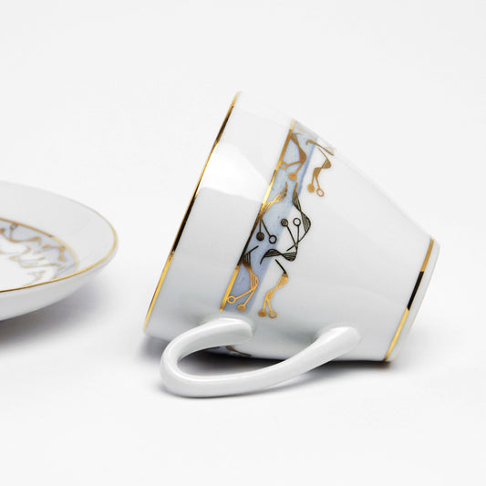 Cup and saucer, Czechoslovakia, 1960s