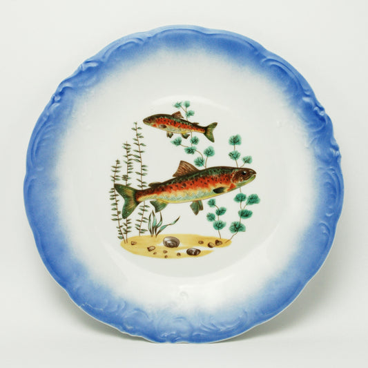 Plate/plate with fish, Wawel, 1970s