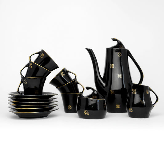 'Iza' coffee set, designed by J. Wrzesień, Chodzież, 1959