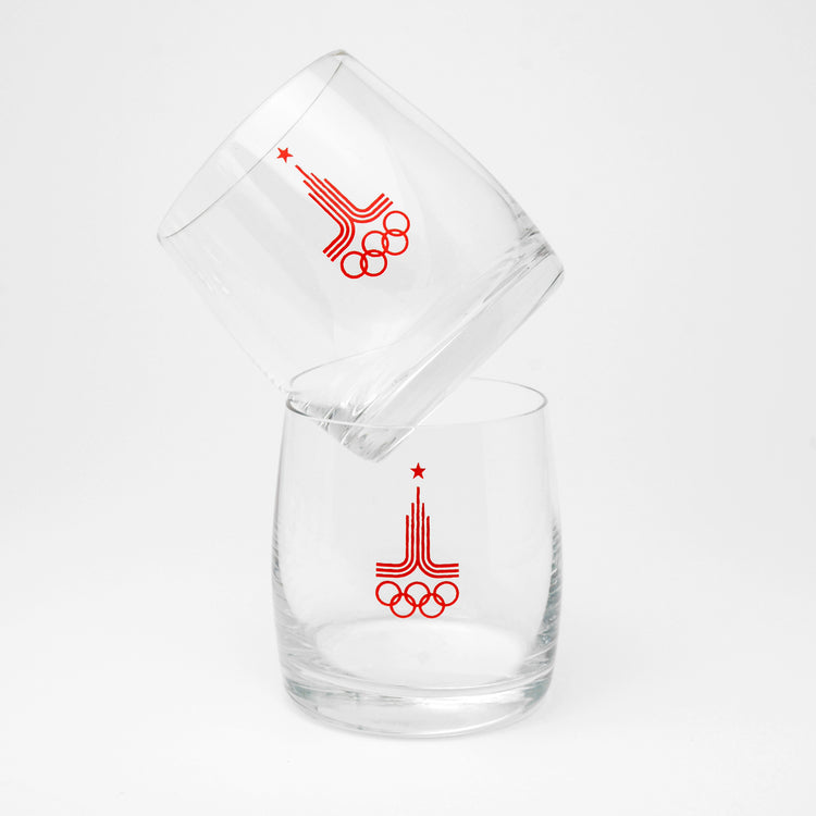 Set of 6 glasses, Moscow Olympics 1980, USSR