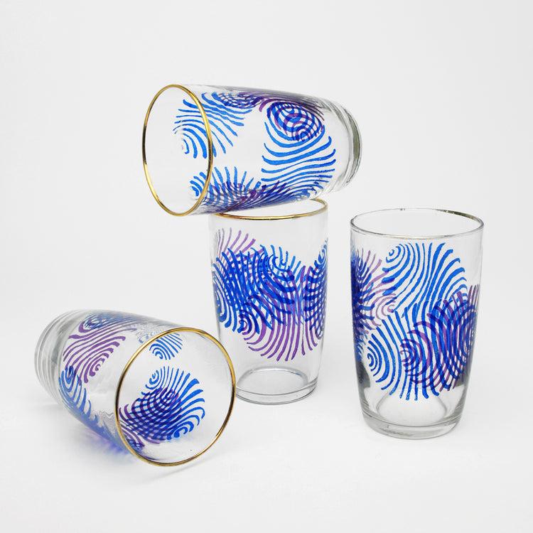 Set of 4 glasses, Czechoslovakia, 1960s/70s