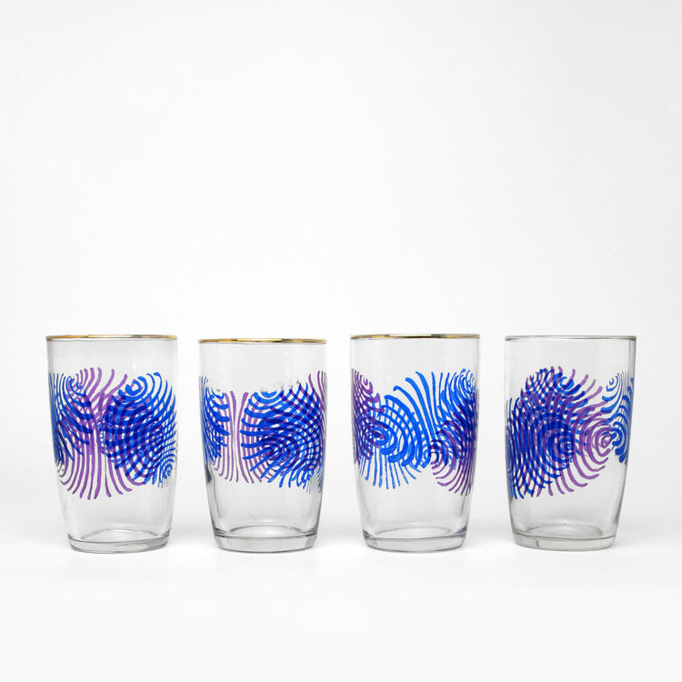 Set of 4 glasses, Czechoslovakia, 1960s/70s