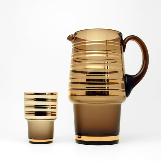 Art deco drinking set, Czechoslovakia, 1950s