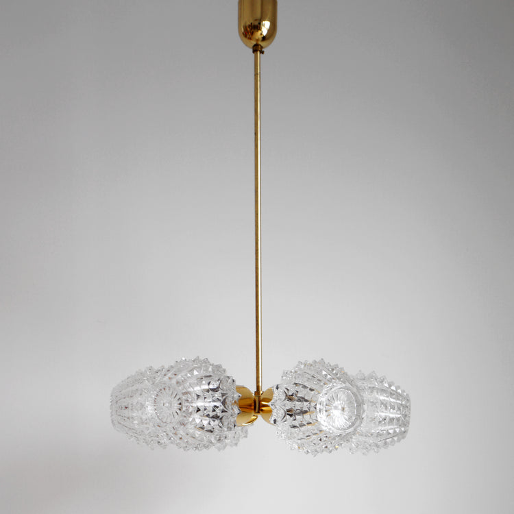 Sputnik chandelier, Czechoslovakia, 1970s