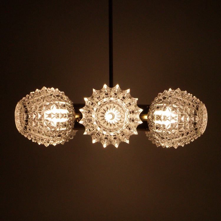 Sputnik chandelier, Czechoslovakia, 1970s